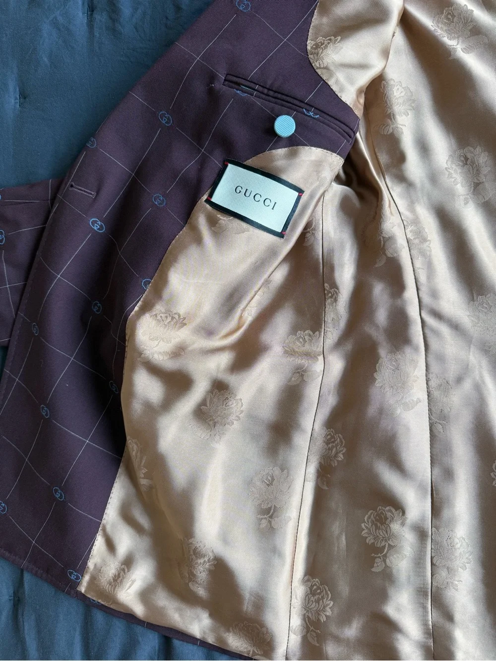 GUCCI MEN’S DOUBLE-BREAST BLAZER SIZE 46R